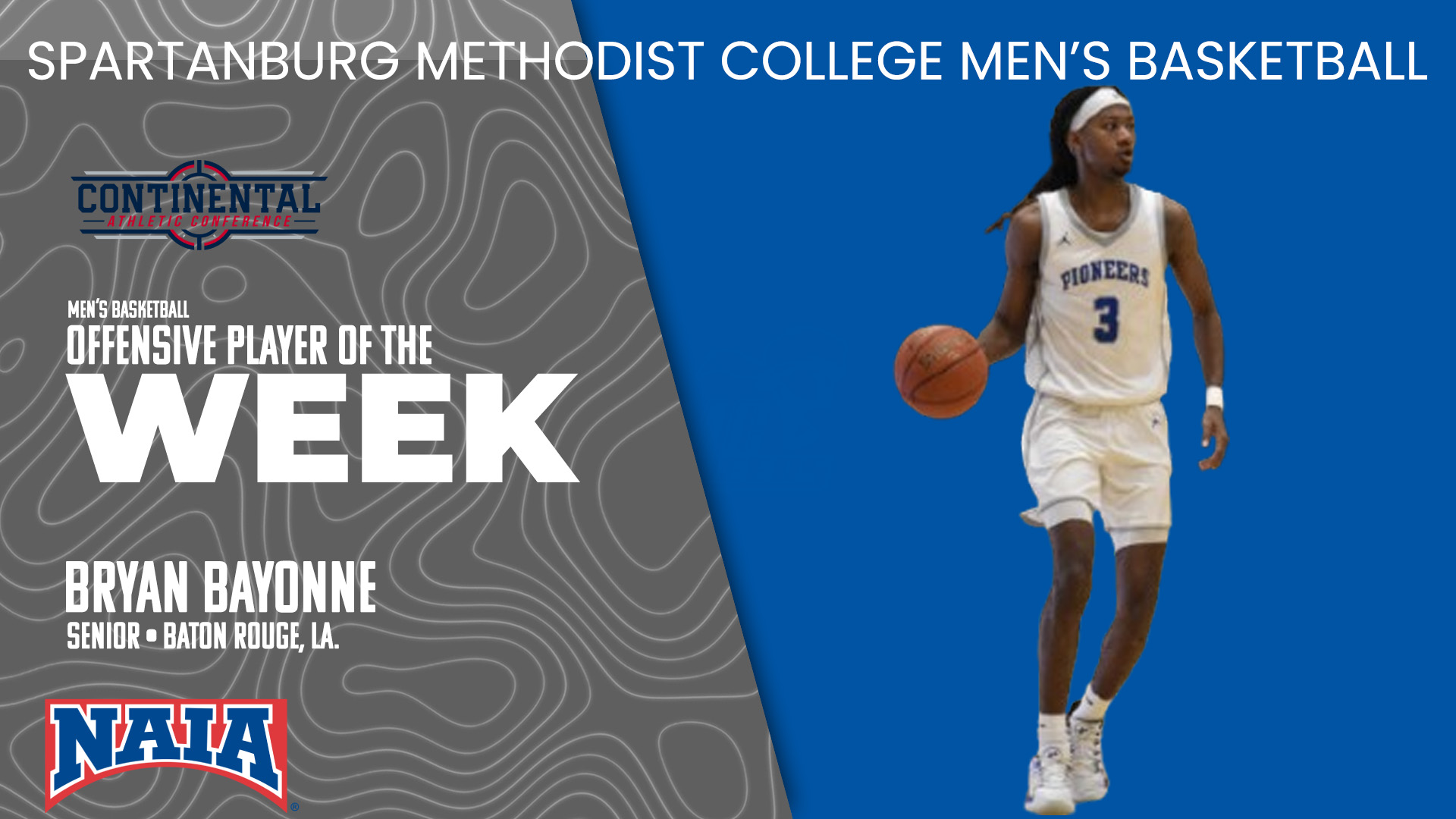 Bryan Bayonne Named CAC Offensive Player of the Week