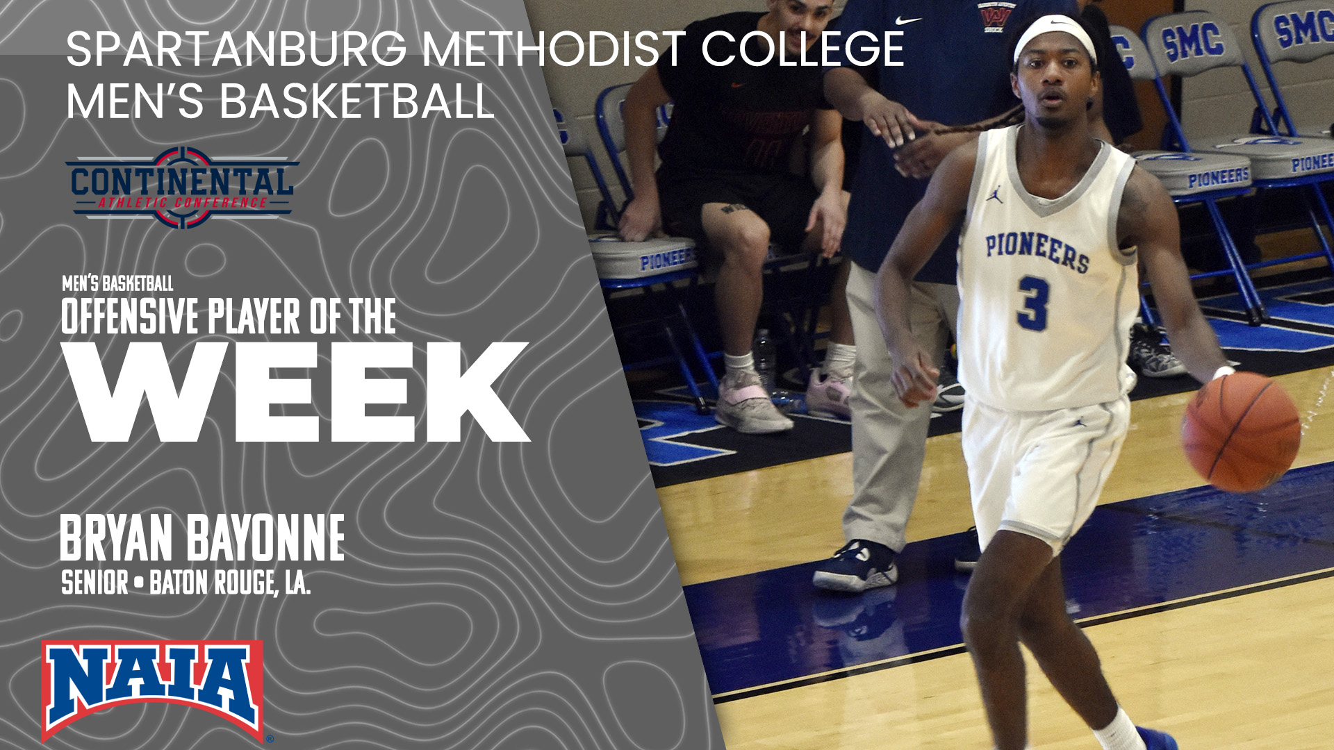 Bryan Bayonne Named CAC Men's Basketball Offensive Player of the Week