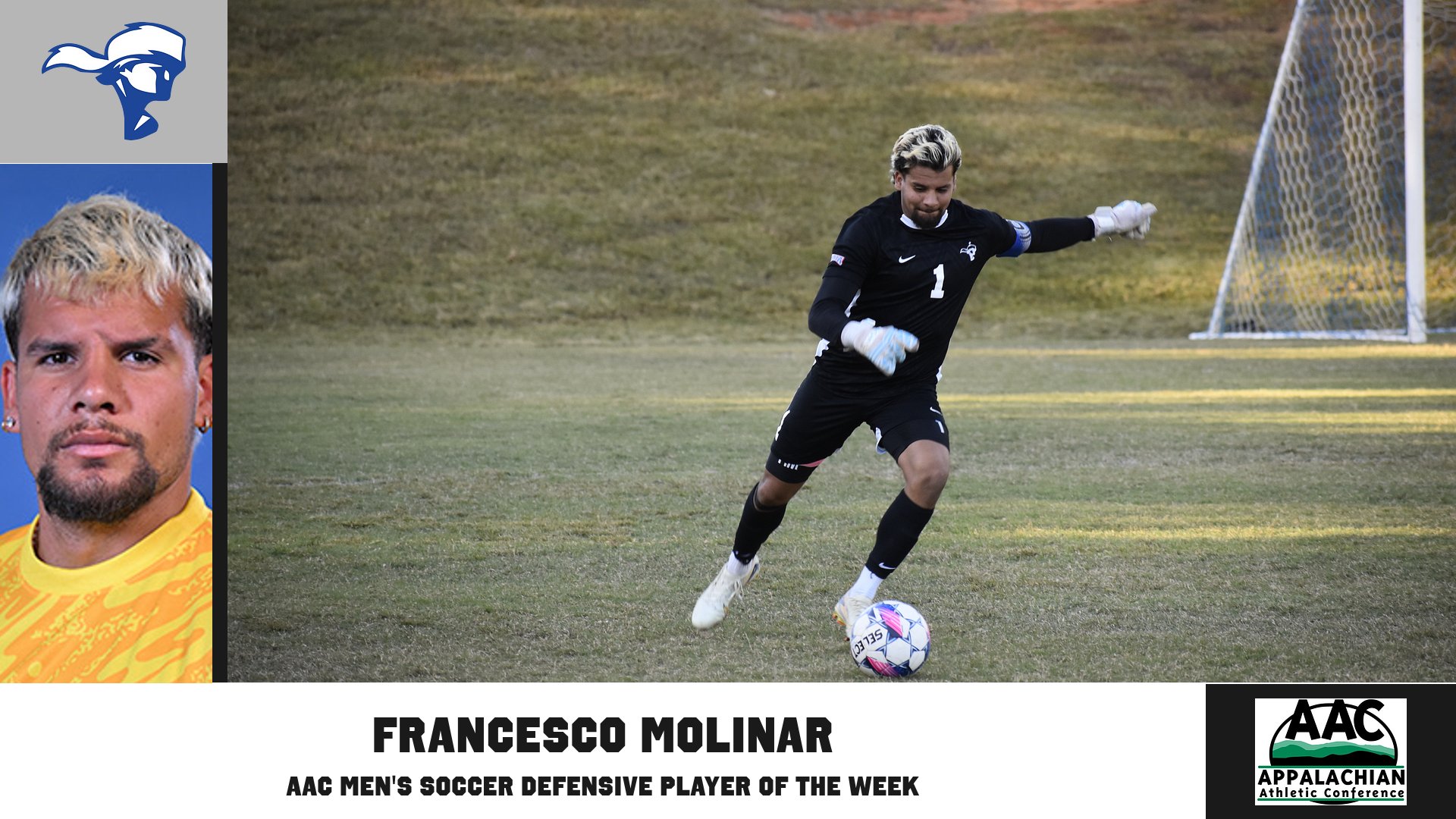 Francesco Molinar Named AAC Defensive Player of the Week