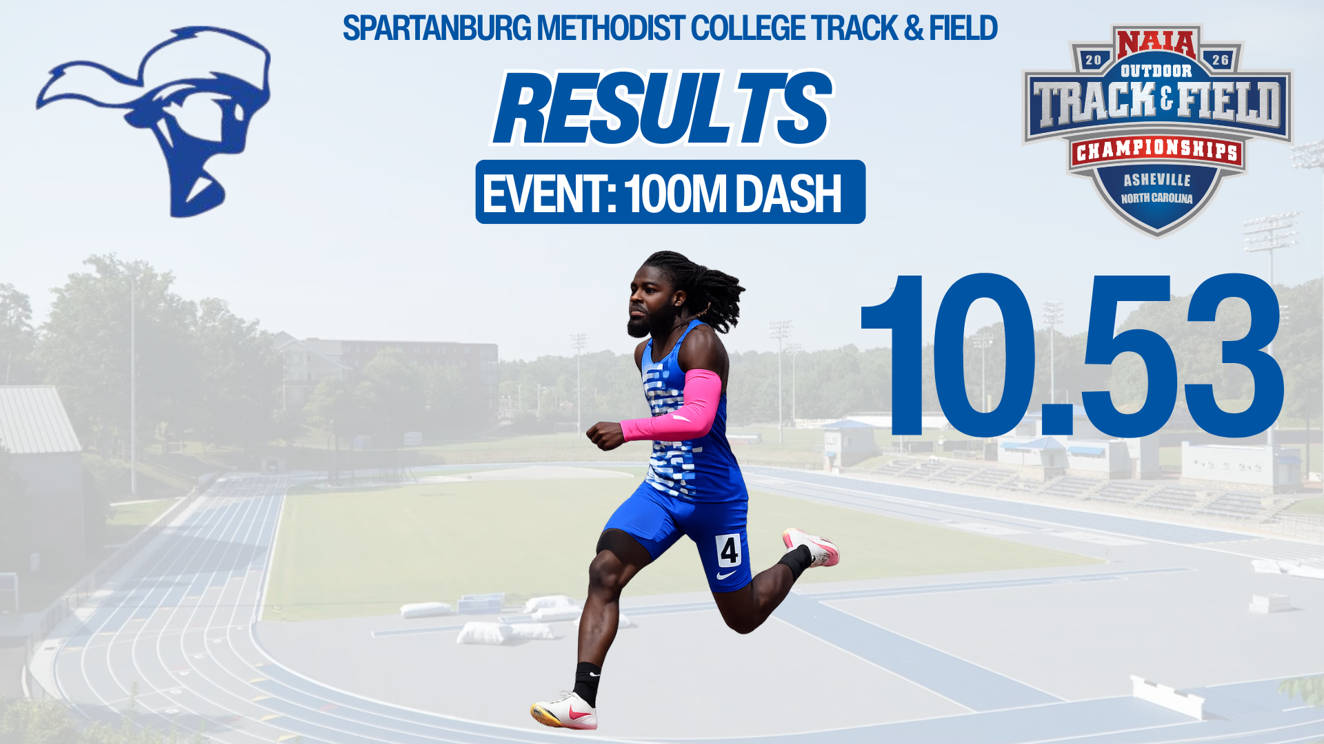 Romeo Brown Records Program Top-10 Mark in 100m at NAIA Championships