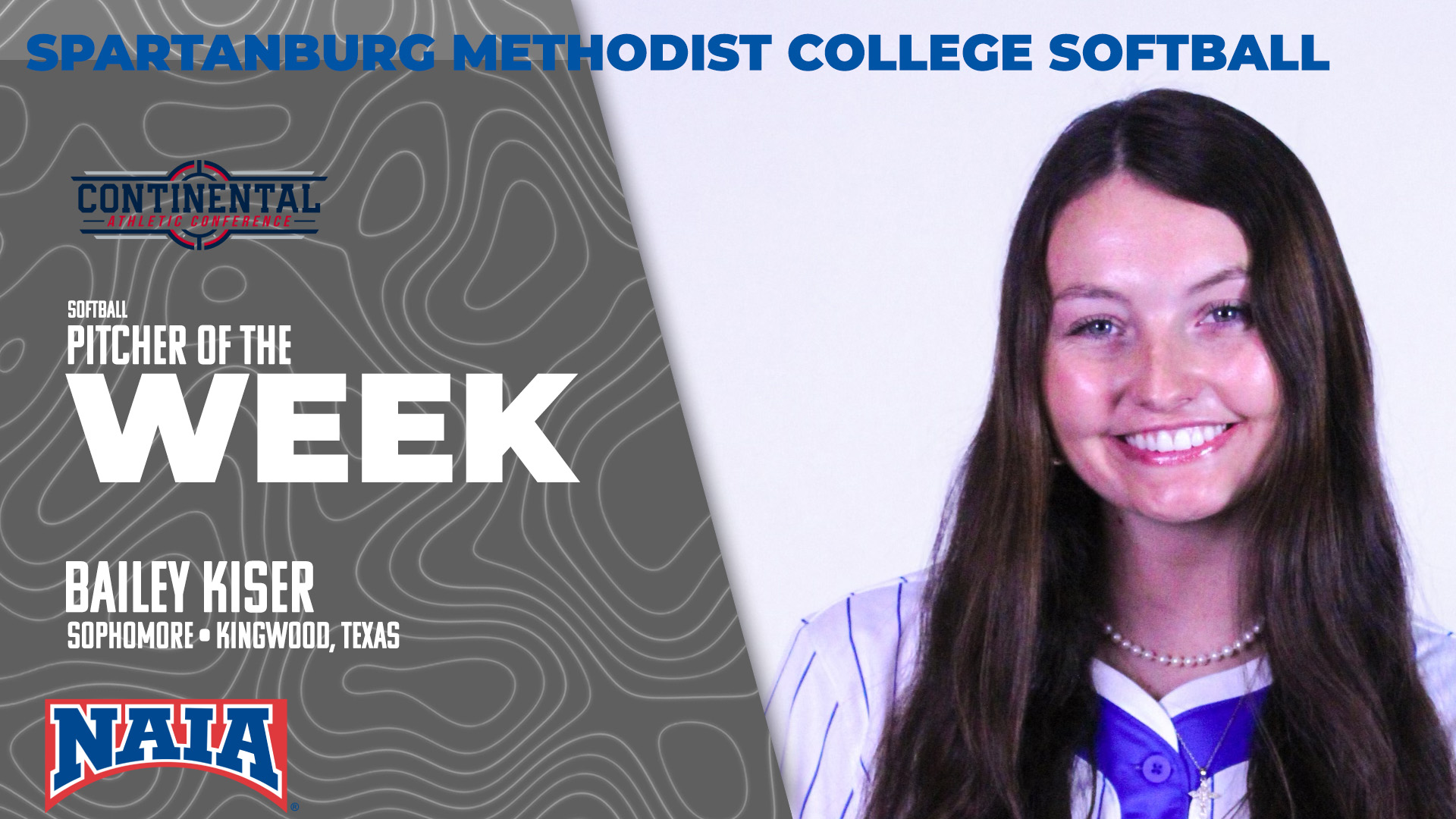 Bailey Kiser Named CAC Softball Pitcher of the Week