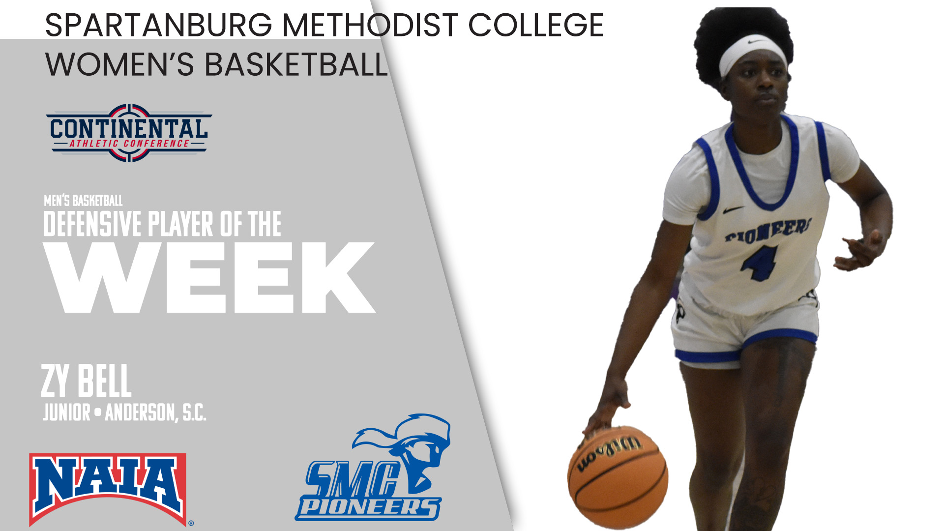 Zy Bell Named CAC Women's Basketball Defensive Player of the Week