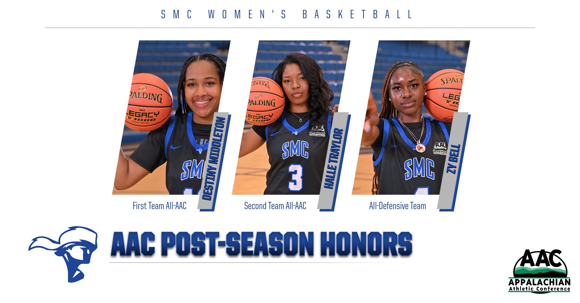 Three Pioneers Earn AAC Postseason Honors