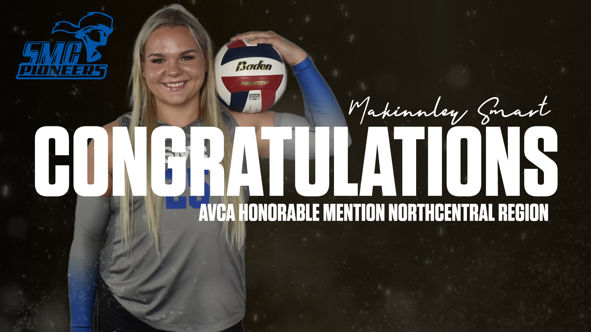 Makinnley Smart Named AVCA Honorable Mention NorthCentral Region