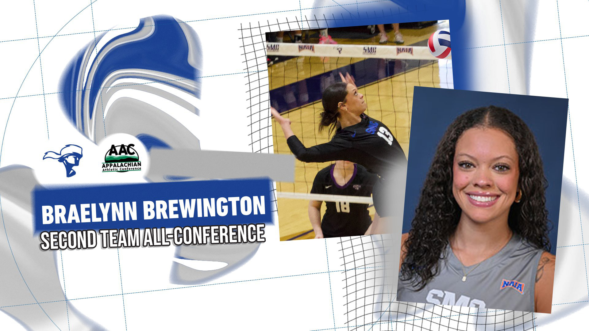 Brewington, Campbell Highlight SMC Volleyball&rsquo;s AAC Honors; 15 Pioneers Earn Academic Recognition